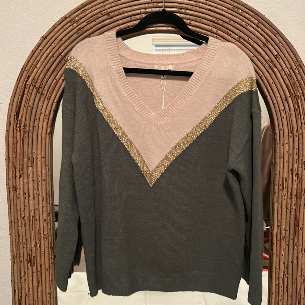 Aaron & Amber Green Sweater